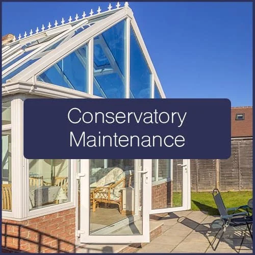 Traditional glazed conservatory adjoining a house