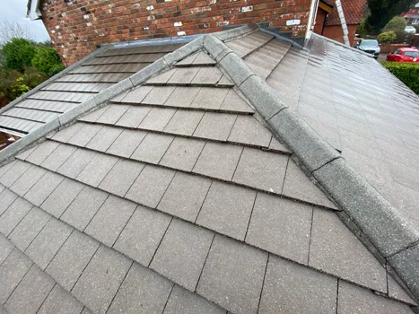 Conservatory roof after cleaning