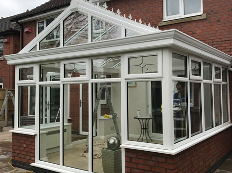 Conservatory after being cleaned