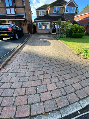 driveway before being washed