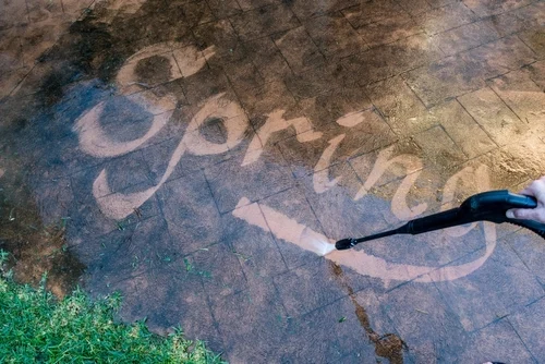 Writing on a spring cleaning checklist
