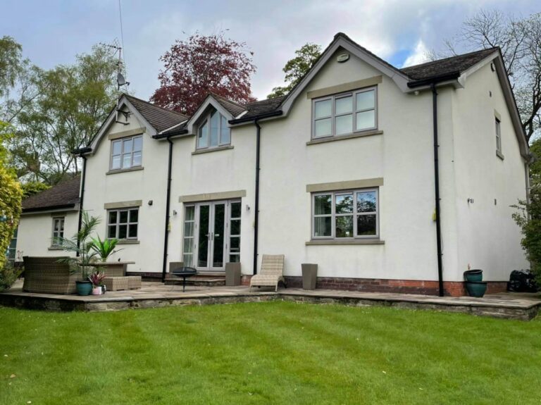 Rendered exterior of a detached house