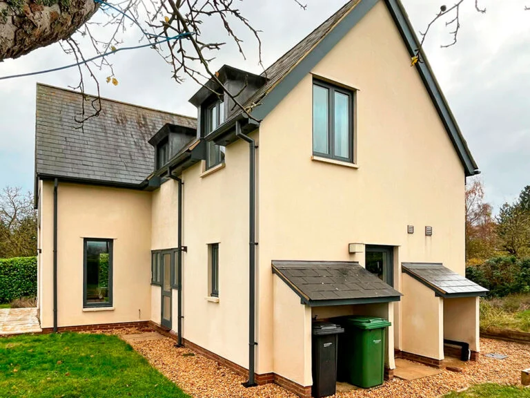 Rendered exterior of a detached house