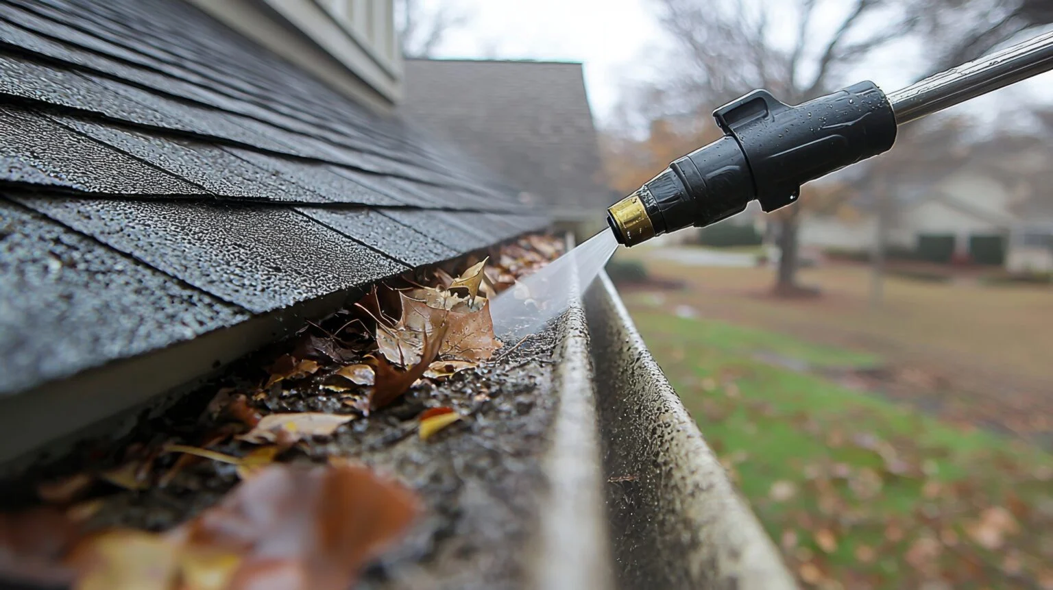 Gutter cleaning equipment