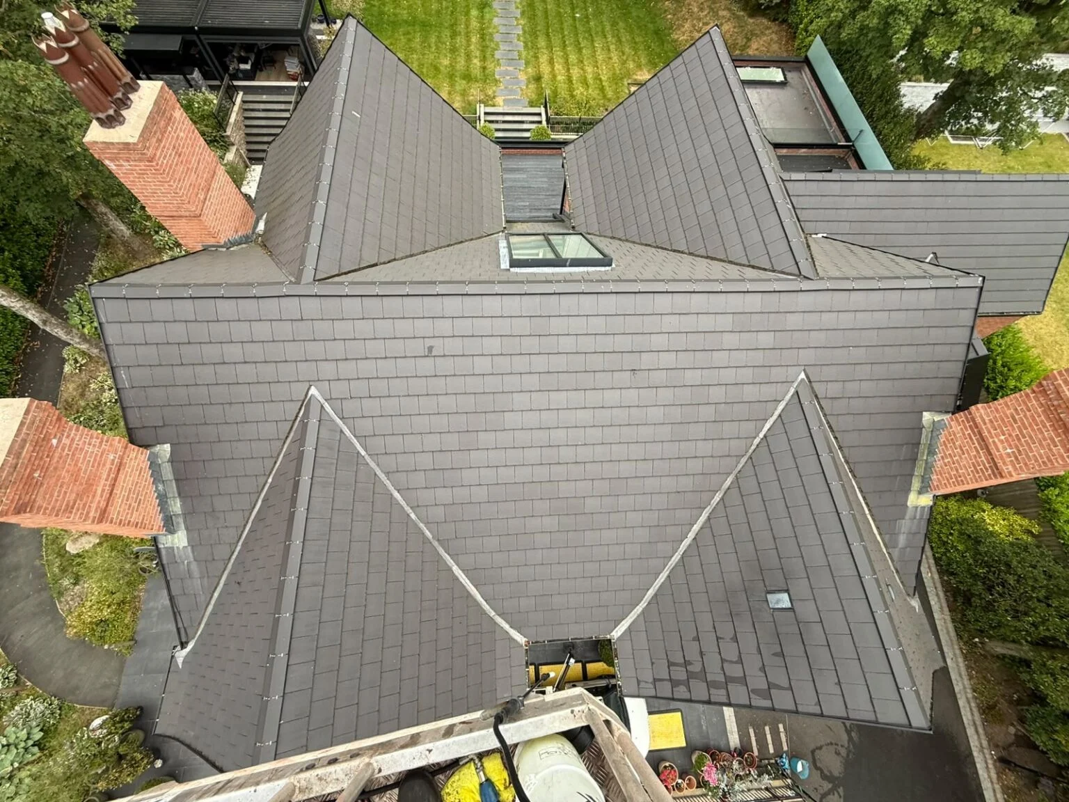 Roof on the documented Bolton cleaning project