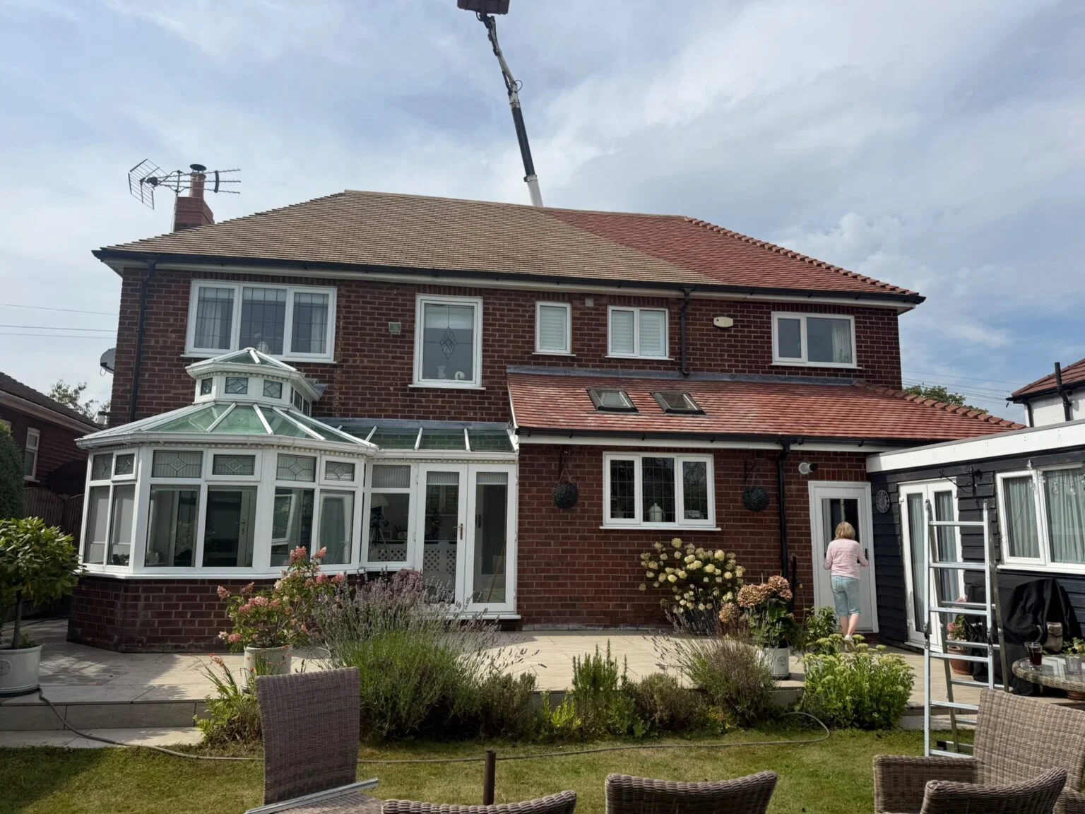 House on the documented Appleton roof cleaning project
